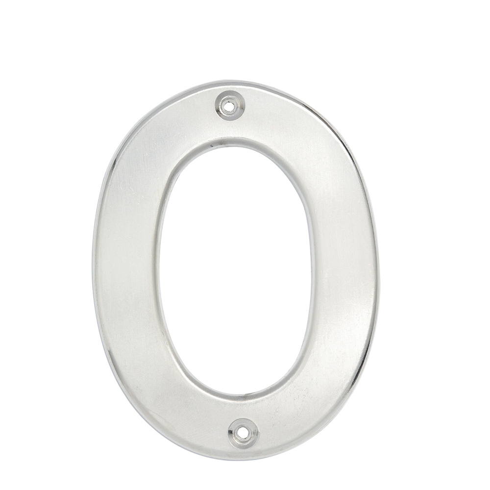 Número 0 bold 4″ níquel satinado Lock
