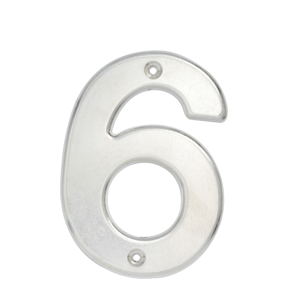 Número 6 bold 4″ níquel satinado Lock L606C