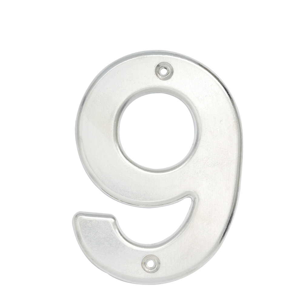 Número 9 bold 4″ níquel satinado Lock L609C Número 9 bold 4″ níquel satinado Lock L609C