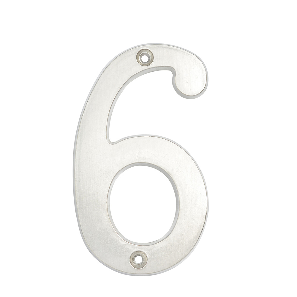 Número 6 slim 4″ níquel satinado Lock Número 6 slim 4″ níquel satinado Lock