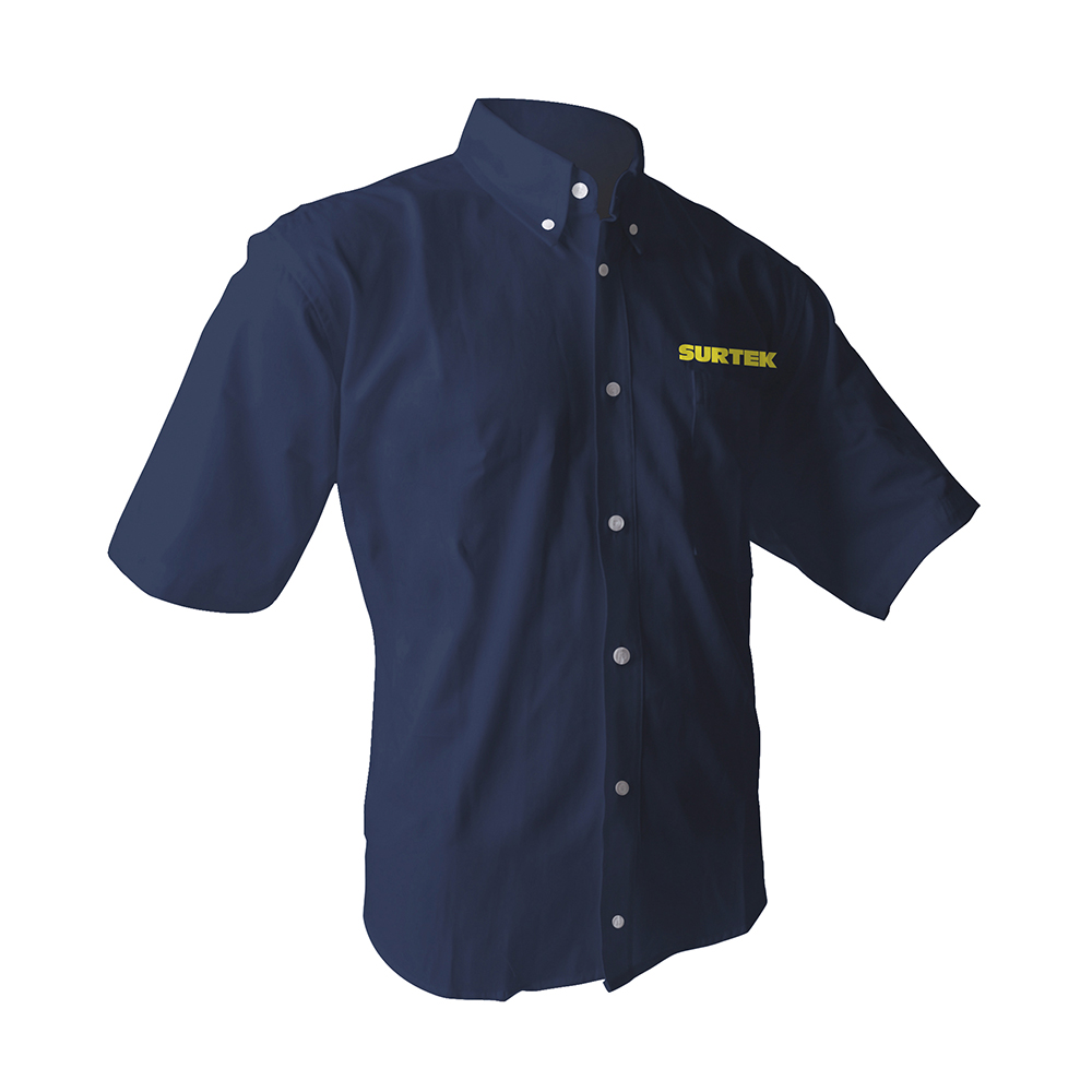 Camisa de manga corta para caballero, color azul talla L Surtek