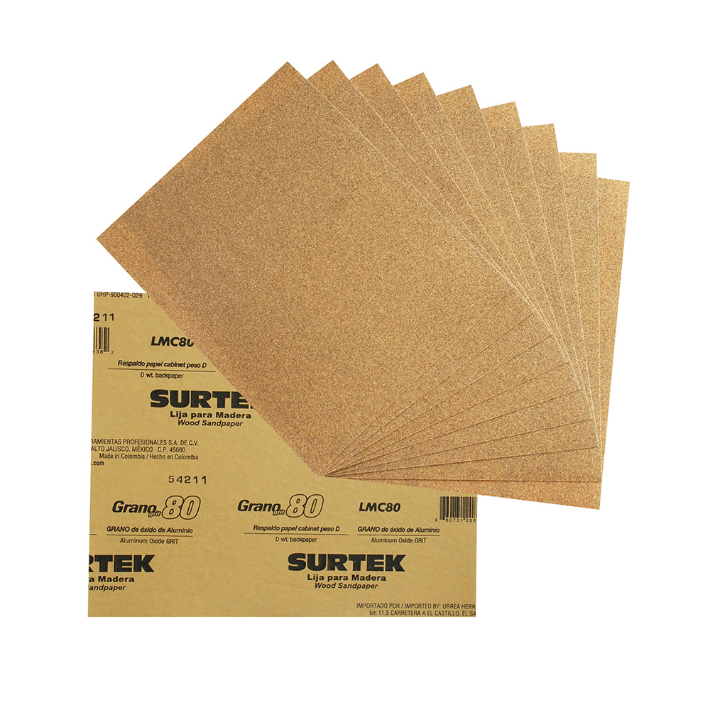 Imagen para Lija para madera papel cabinetgrano 40 de Grupo Urrea