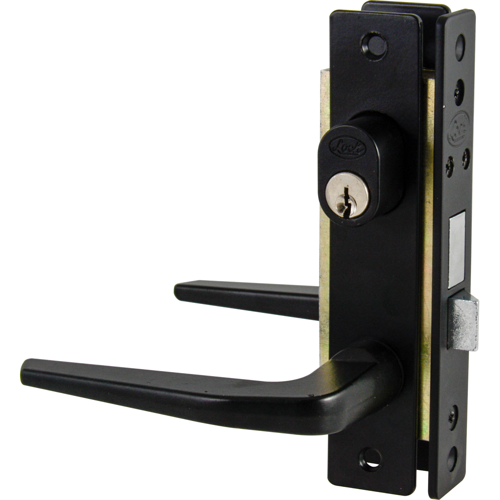 Imagen para Cerradura para puerta de aluminio tipo Basic color negro eur función doble de Grupo Urrea