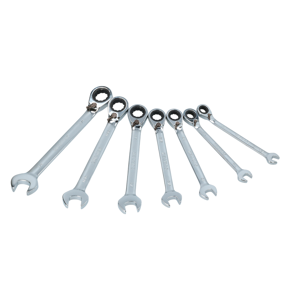 100574 Reversible ratcheting combination wrench set inches Surtek