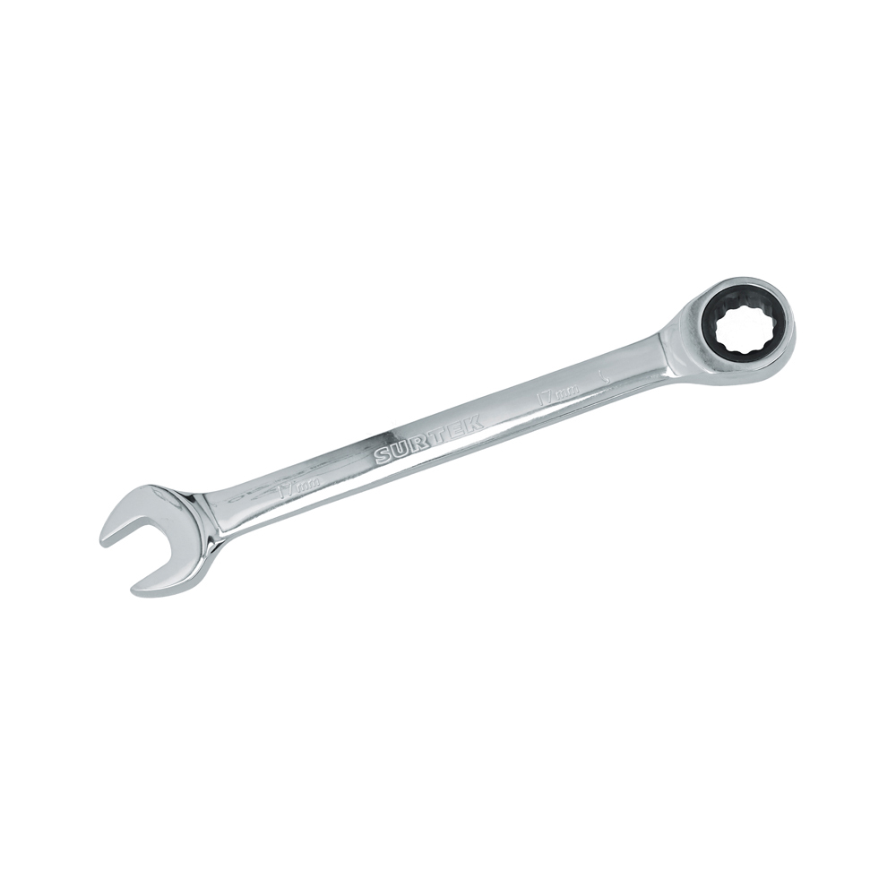 100587 Combination ratcheting wrench 17mm Surtek