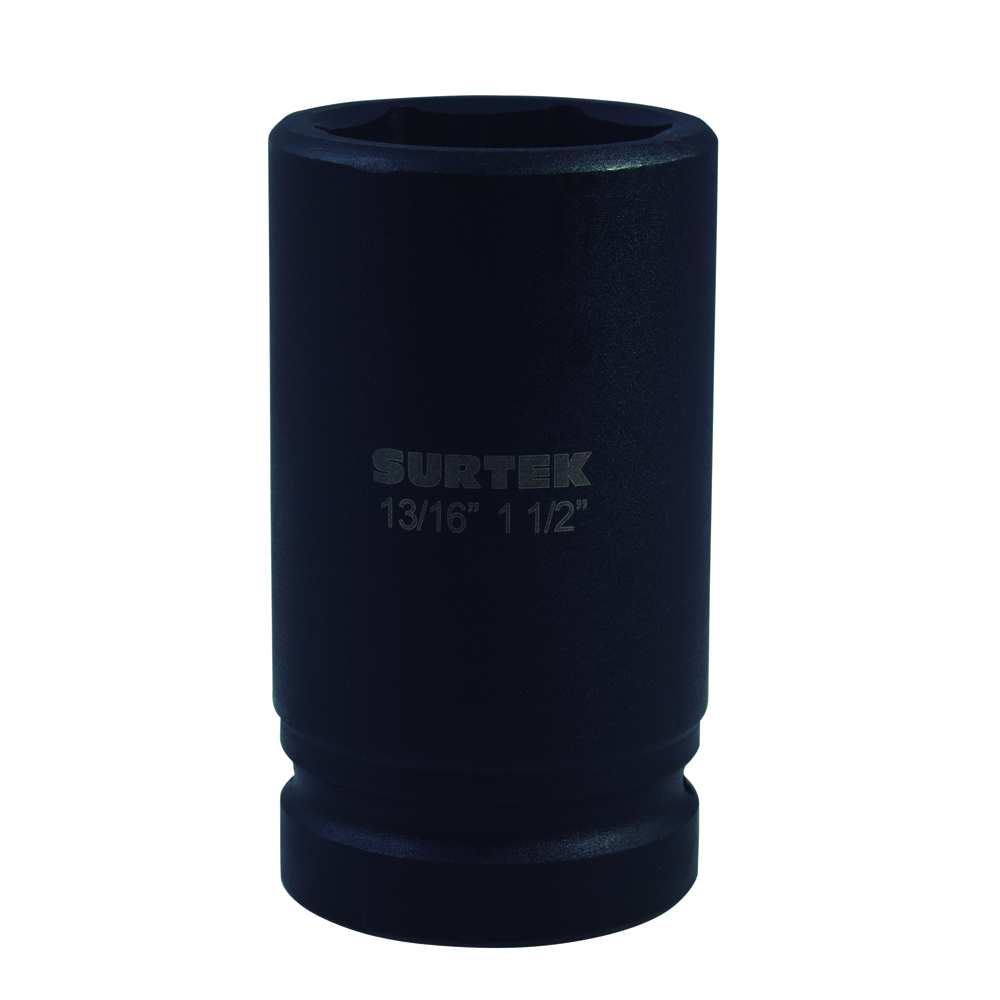 107283 Impact cap socket with exterior hexagon, 1" square Surtek