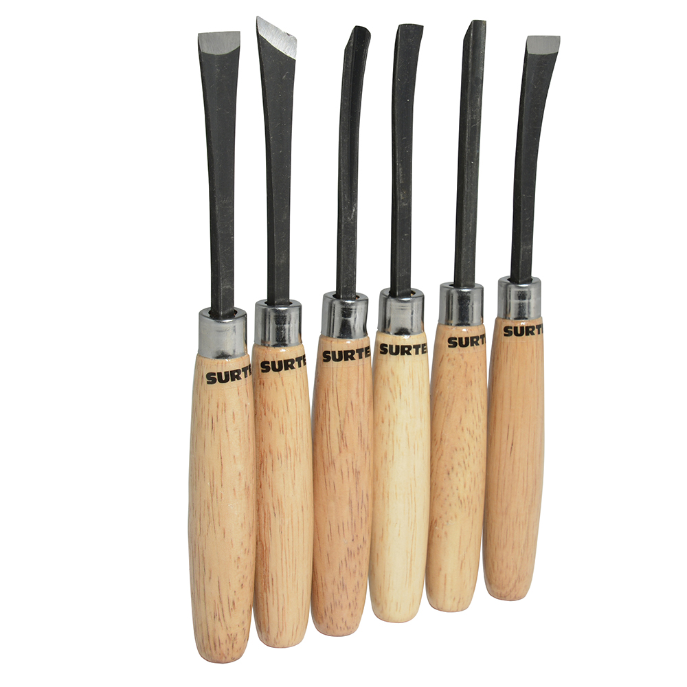 120050 6 wood carving tool set Surtek