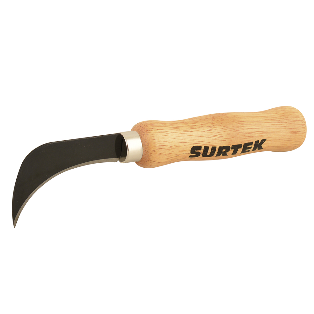 120125 8” Linoleum Knife with Wooden Handle Surtek