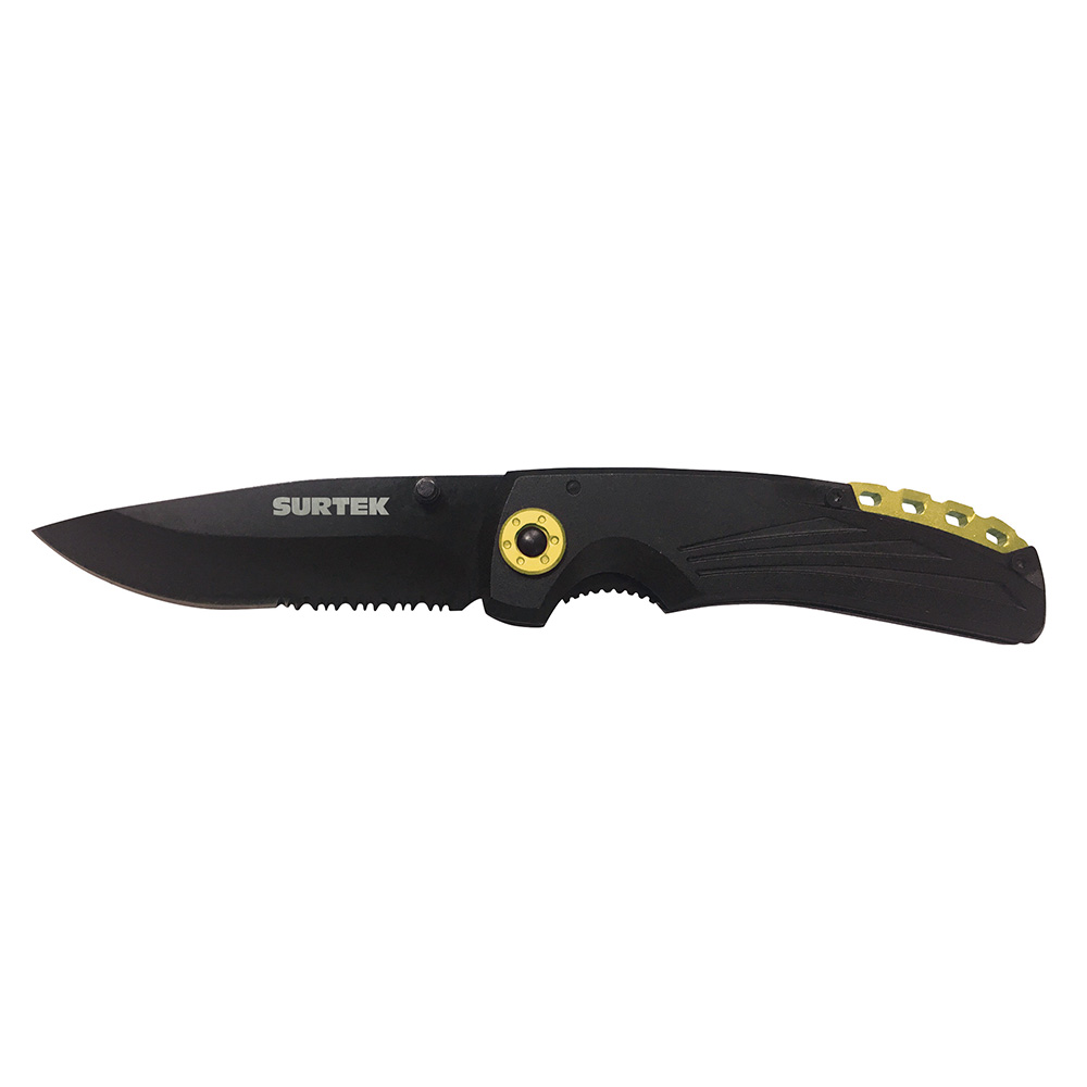 120563 Folding knife with bi-material body Surtek