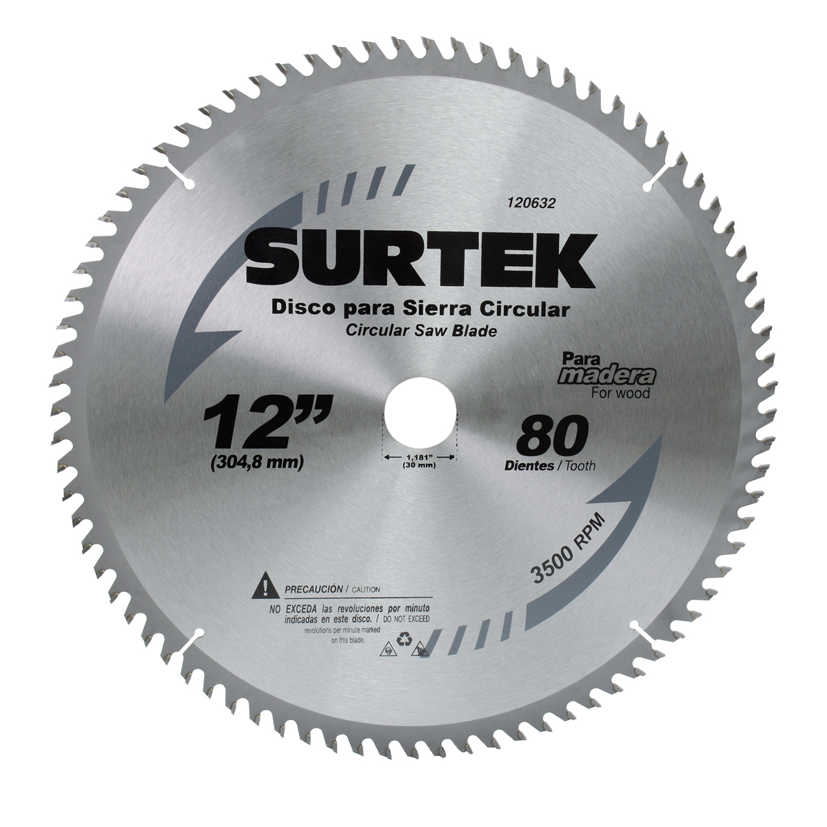 120601 Circular saw blade 7-1/4” 24 teeth Surtek