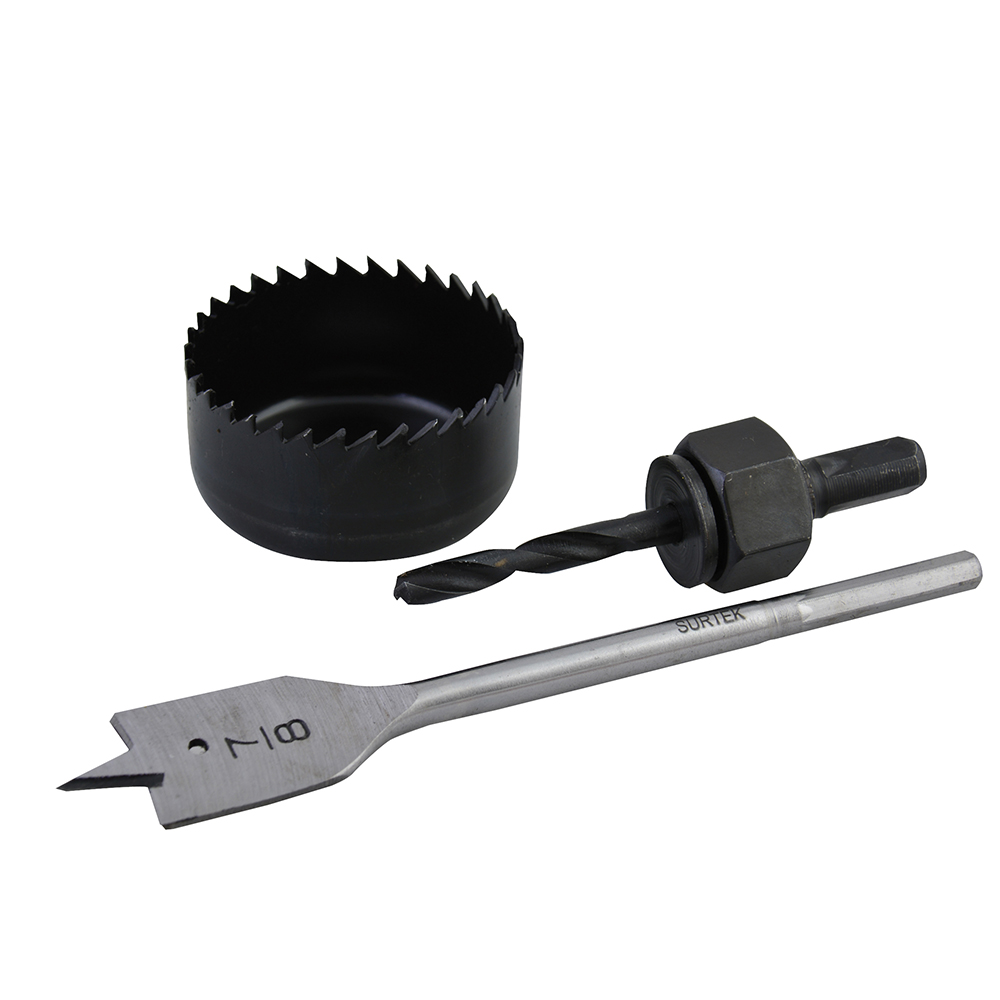 120750 3 bimetallic hole saw set Surtek