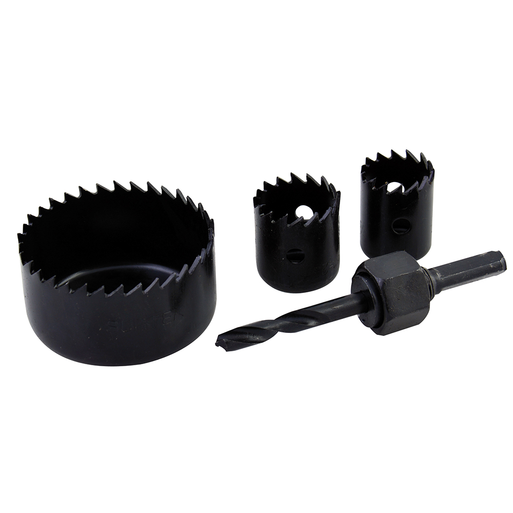 120751 4 bimetallic hole saw set Surtek