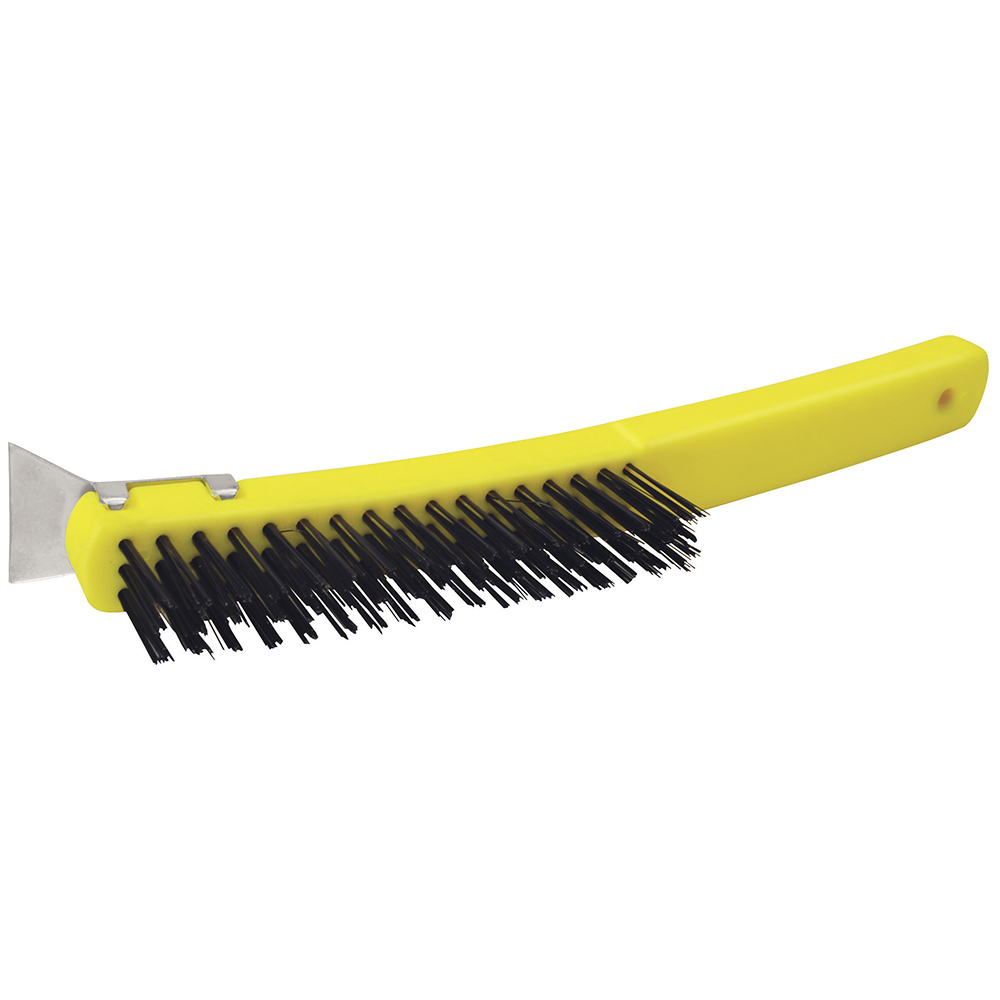 123259 Wire brush 3" x 17" with scraper Surtek