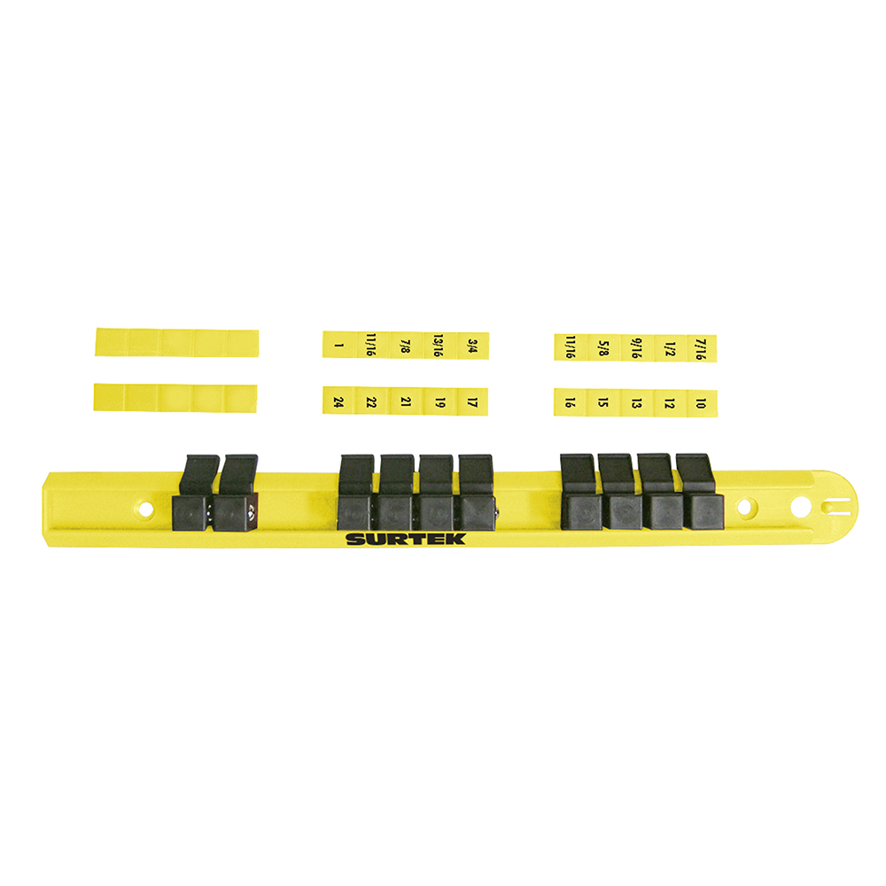 Imagen para Juego de riel y clips para dados 1/4" de Grupo Urrea Imagen para Juego de riel y clips para dados 1/4" de Grupo Urrea