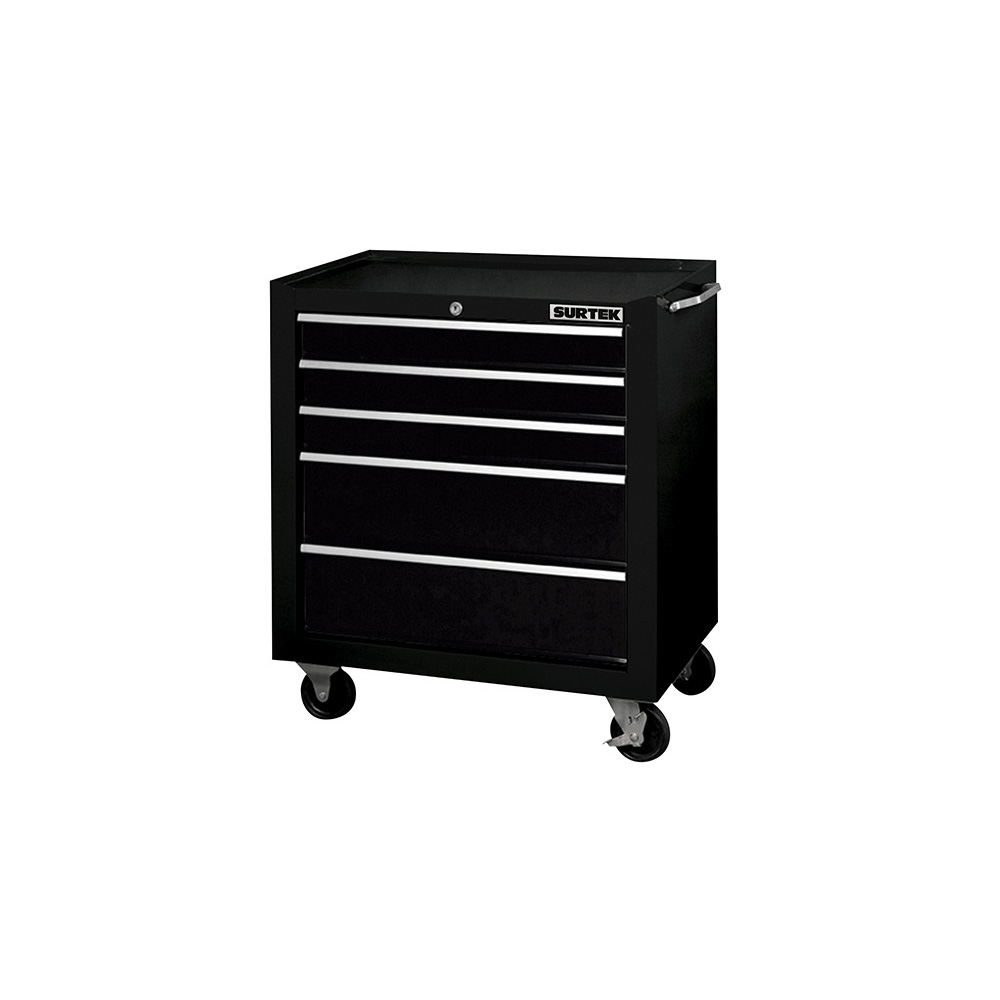 125113 Mobile workshop cabinet, 5 drawer 27" Surtek