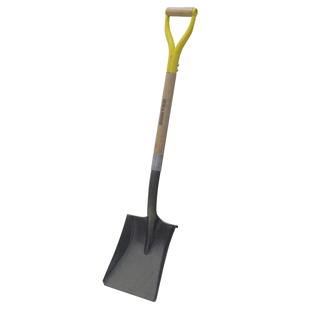 130621 Square shovel wood and metal grip Surtek