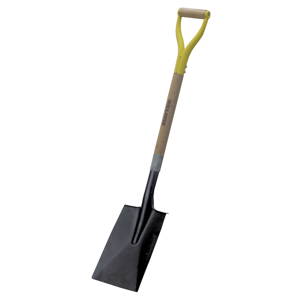 130622 Square “escarraman” shovel with wood and metal grip Surtek