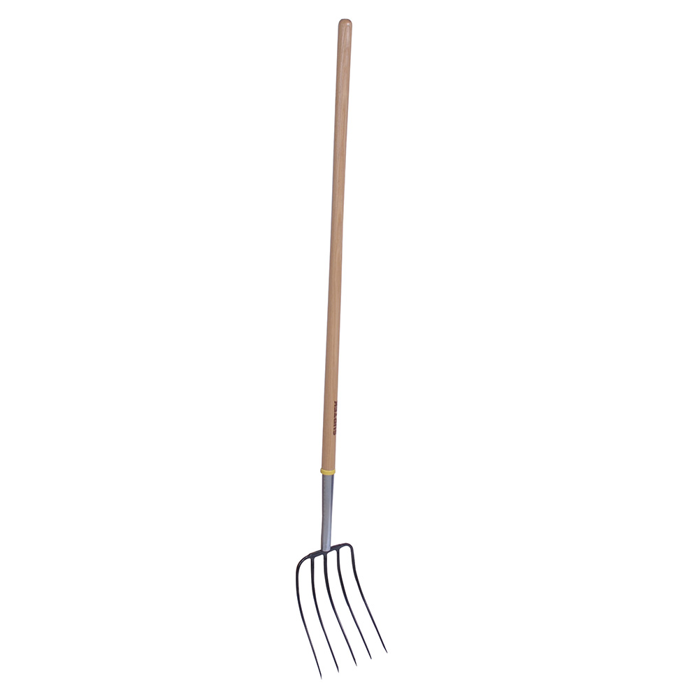 130674 Forged pitchfork with long handle and 5 teeth Surtek