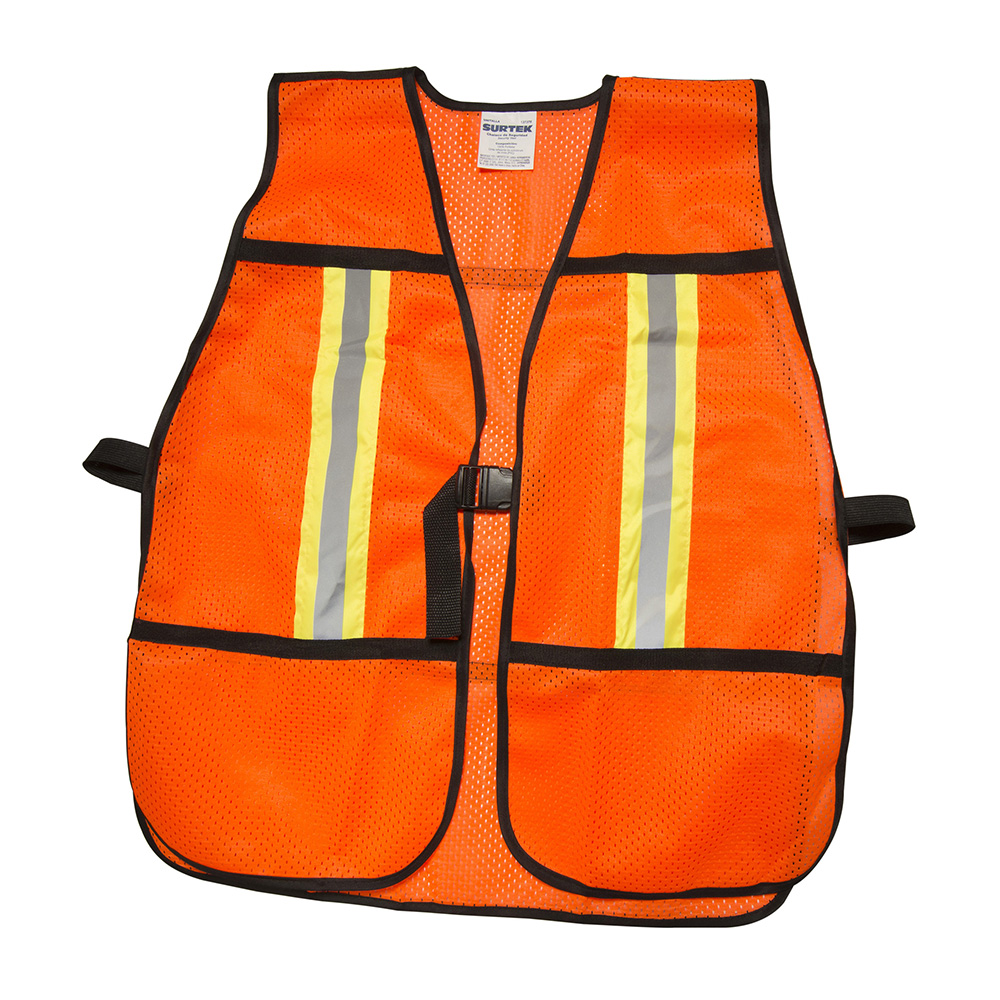 Imagen para Chaleco de seguridad de mallade poliester con correas ajustables naranja unitalla de Grupo Urrea