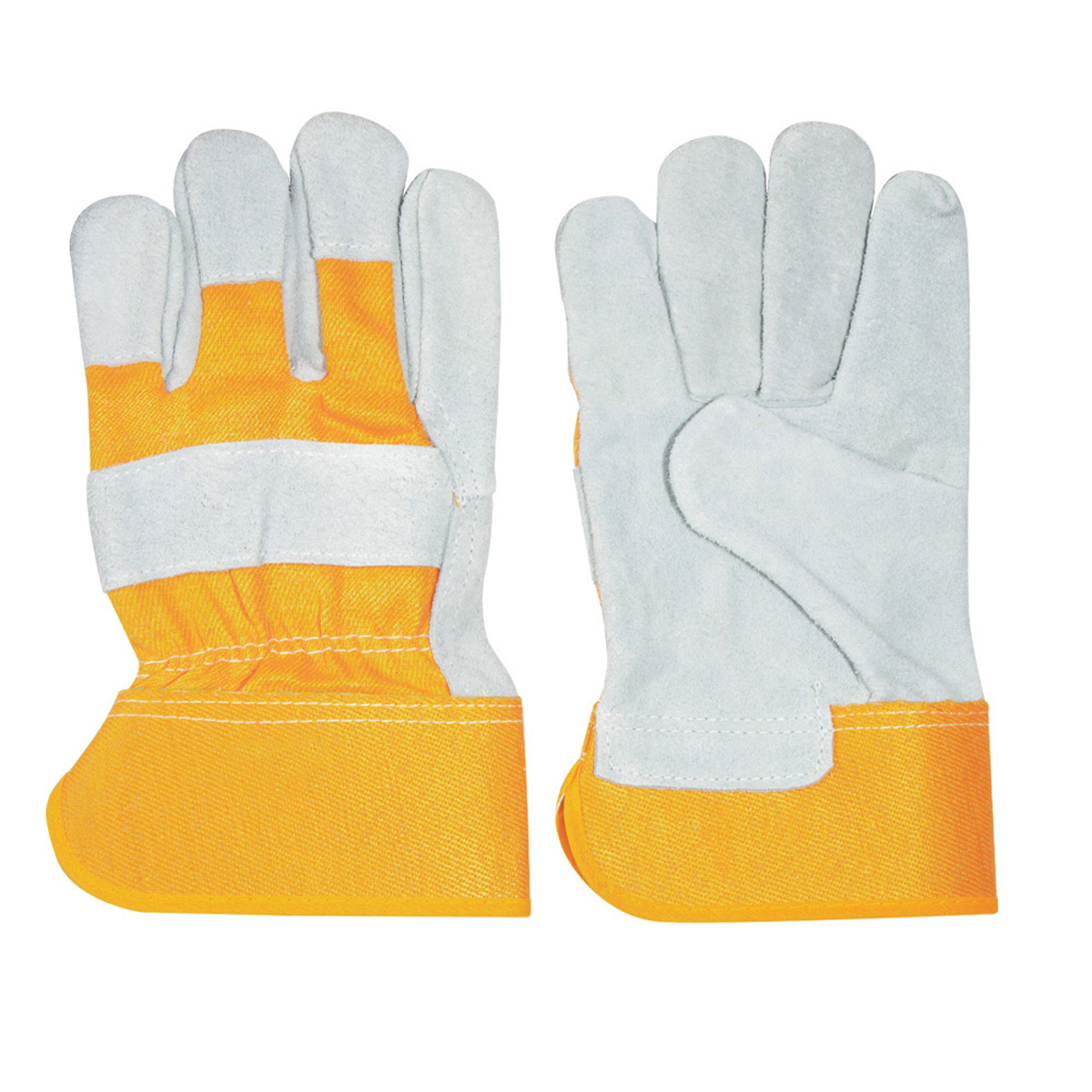 137388 One-size-fits-all hide and canvas gloves Surtek