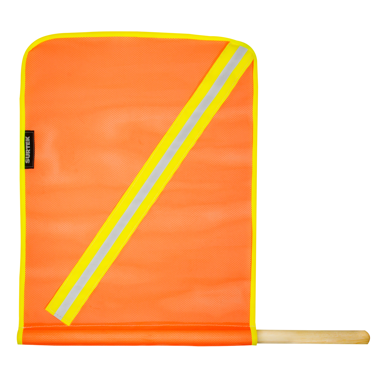 137606 Mesh safety Flag with Reflective Tape Surtek