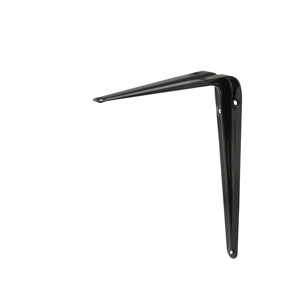 137796 Black steel shelf bracket 4x5" Surtek