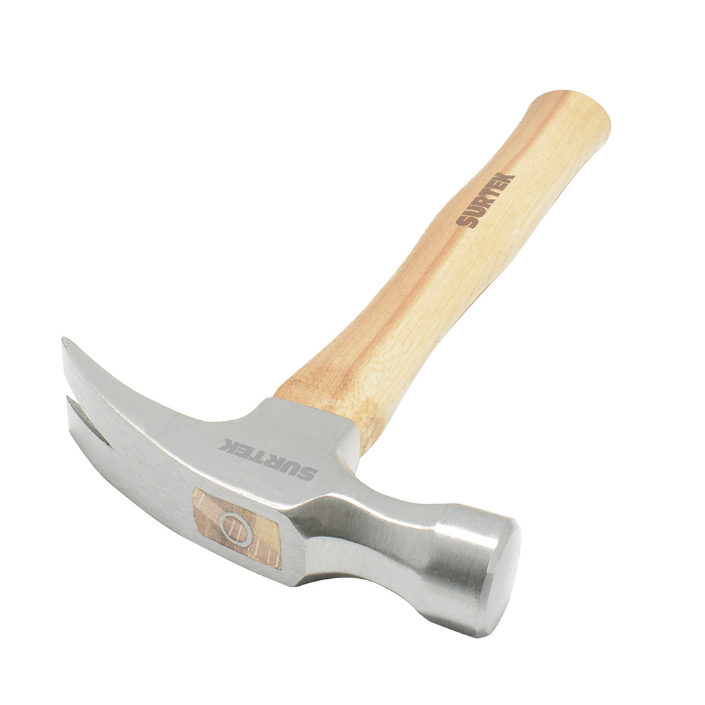 416PR Straight claw 16oz hammer with polished face Surtek