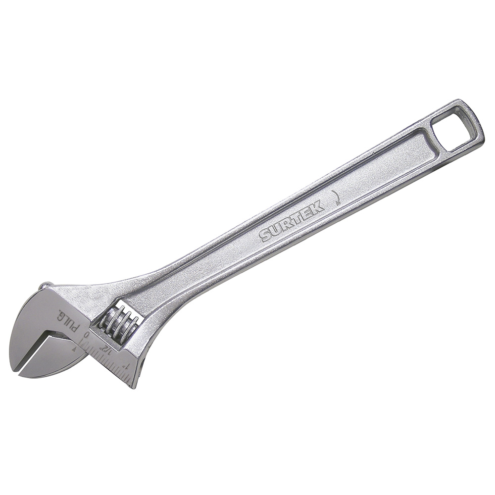 508 Adjustable wrench 8" Chromium-plated Surtek