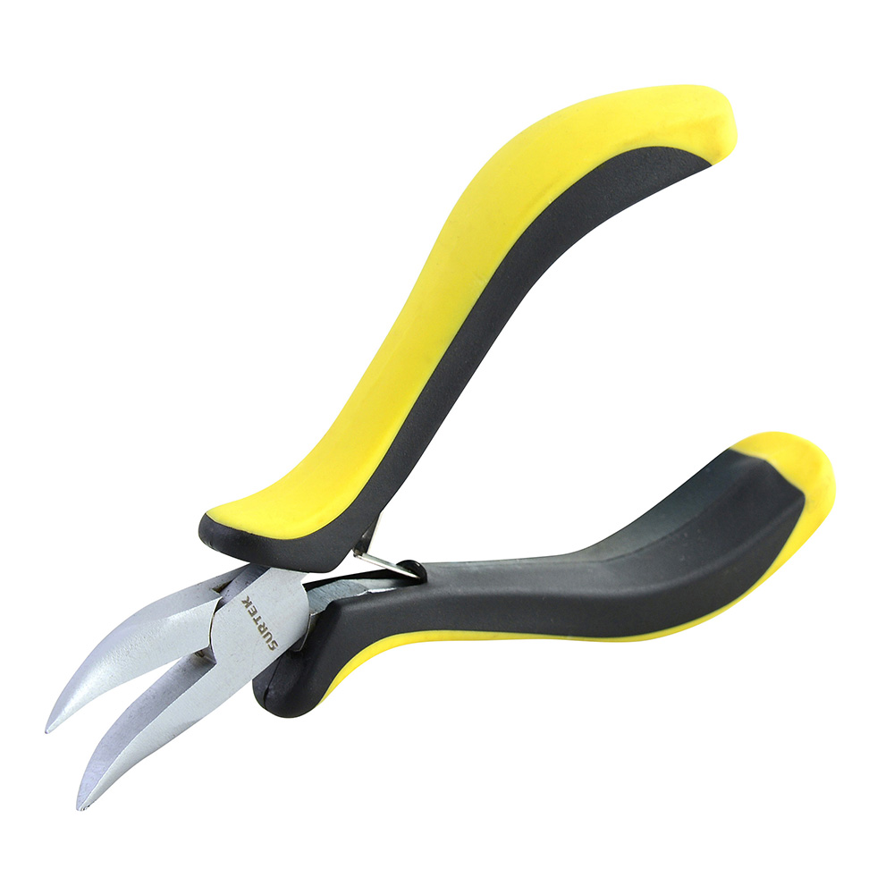 953 Mini long-nose curved pliers 4-3/4" Surtek