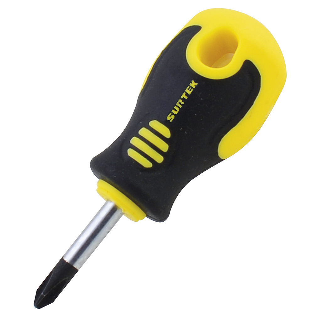 D271 Bi-material mini screwdriver Phillips® #2 1/4x1-3/8 Surtek