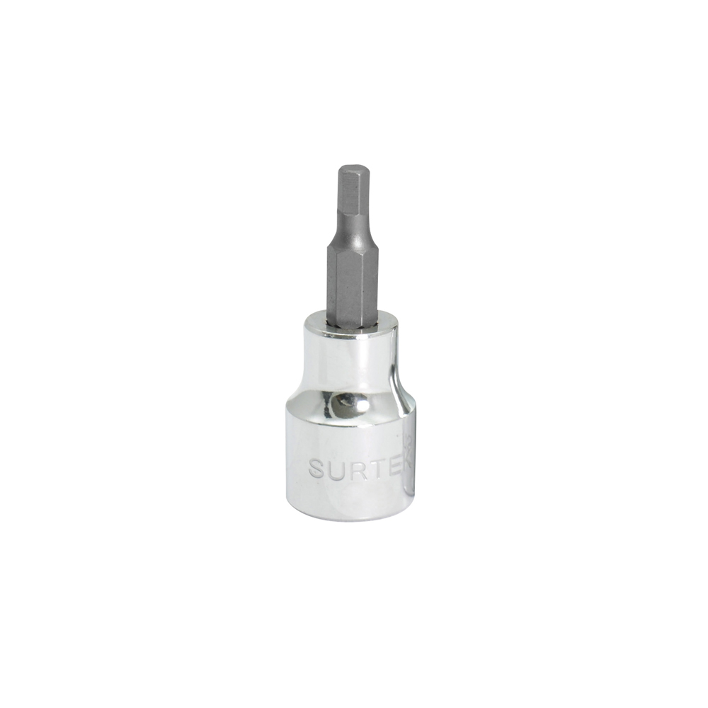 F51H04M Socket 3/8”, hexagonal head 4 mm Surtek