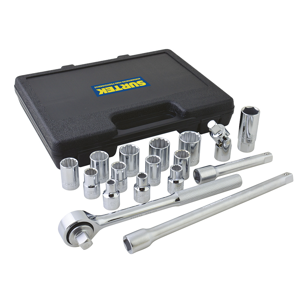 F5800 17 imperial Socket set and accessories 1/2” Surtek