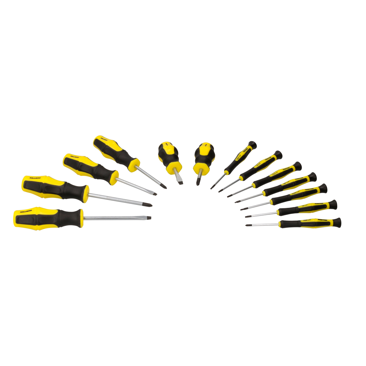 JDB13 Bimaterial Handle Screwdriver Combination Set, 13 Piece