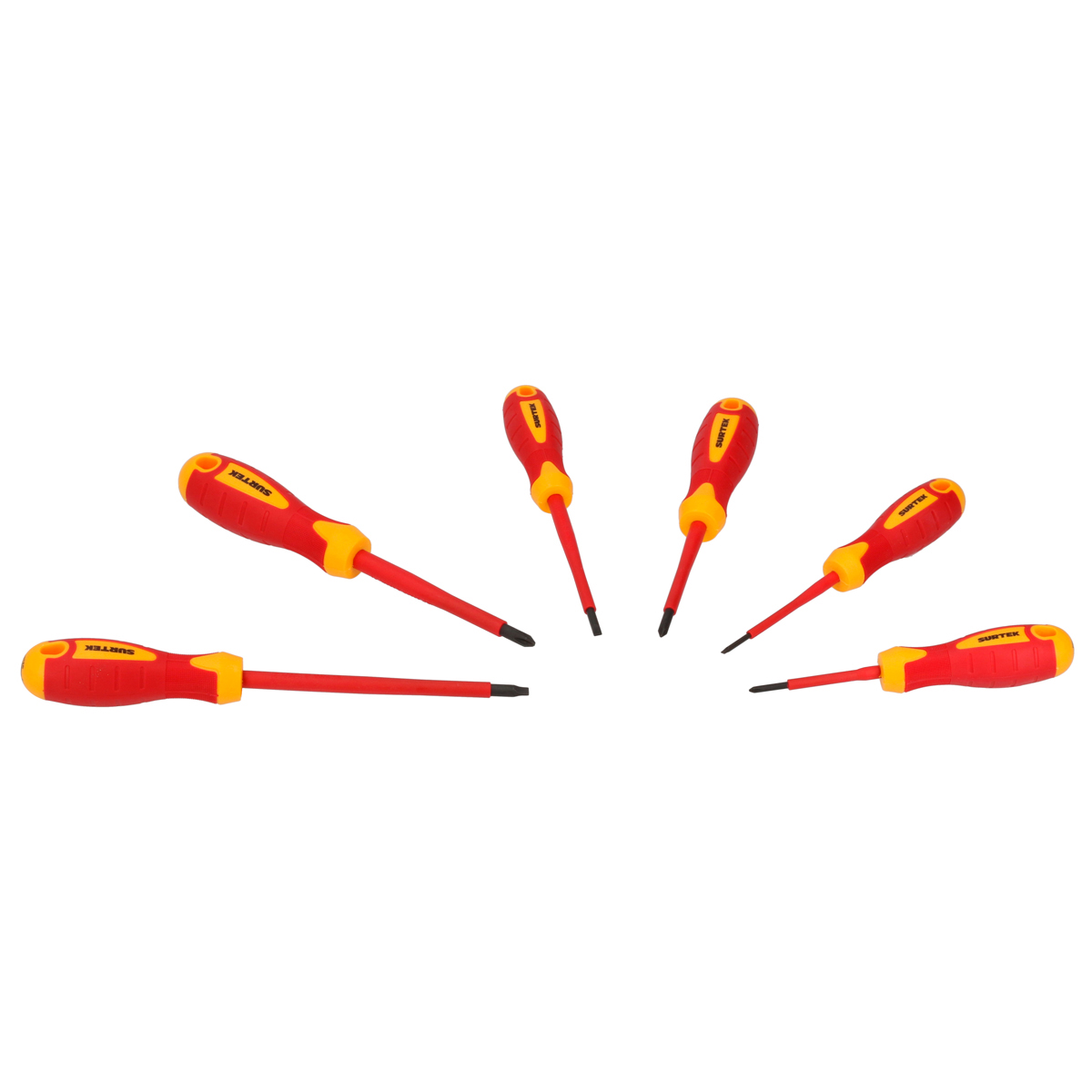 JDB6V 1000 V Bimaterial Handle Screwdriver Combination Set, 6 Piece