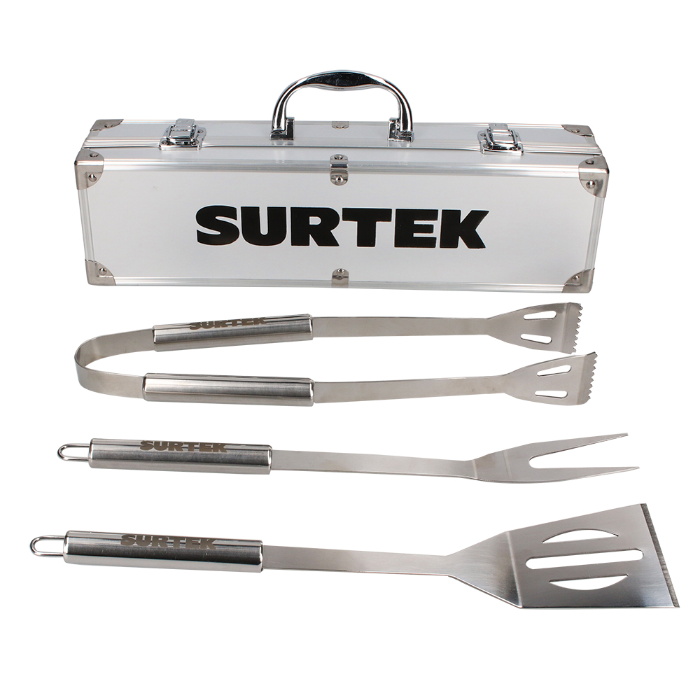 Imagen para Kit de asado con estuche, mandil, guante y 3 utensilios de Grupo Urrea
