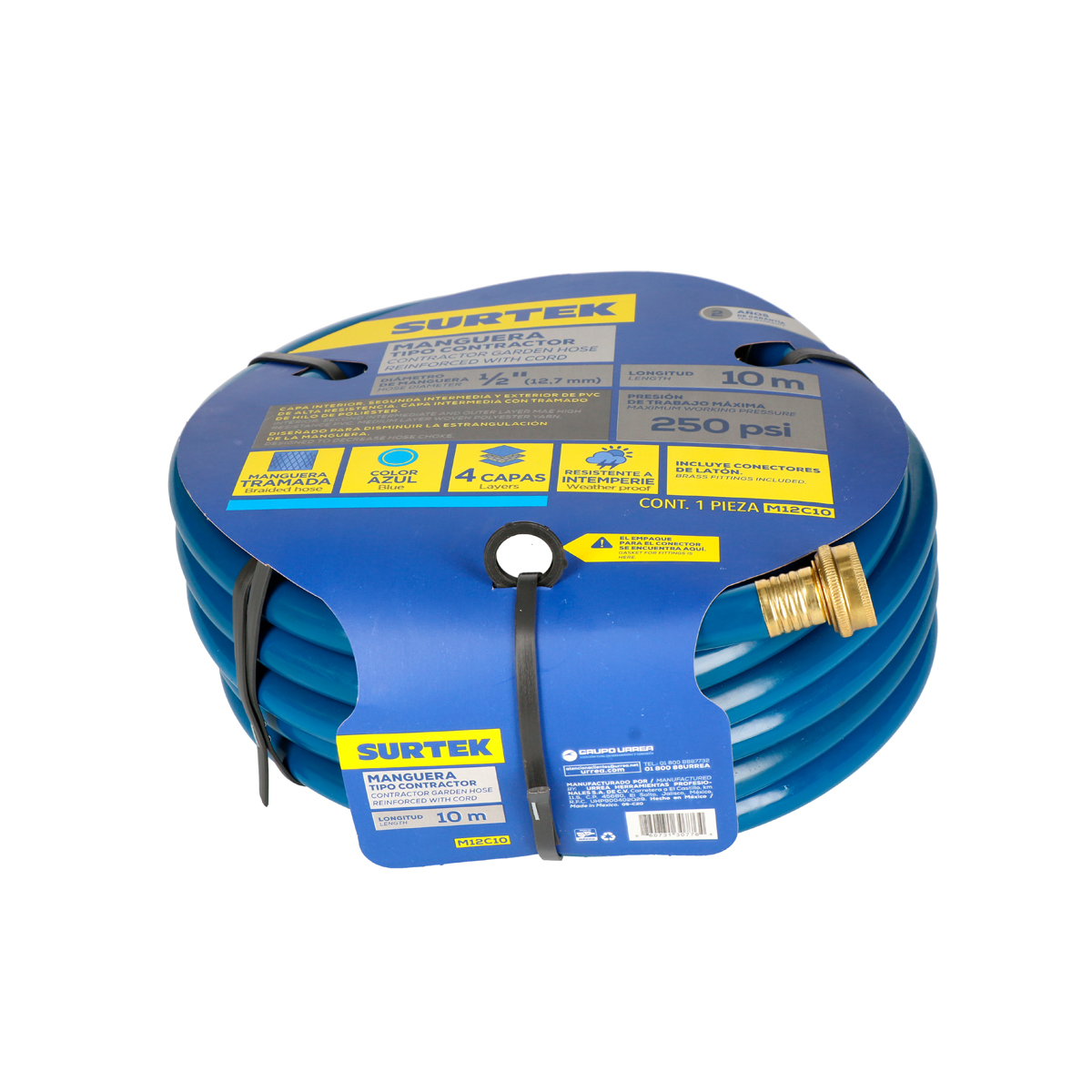 M12C15 Contractor hose 1/2" 15 meters Surtek