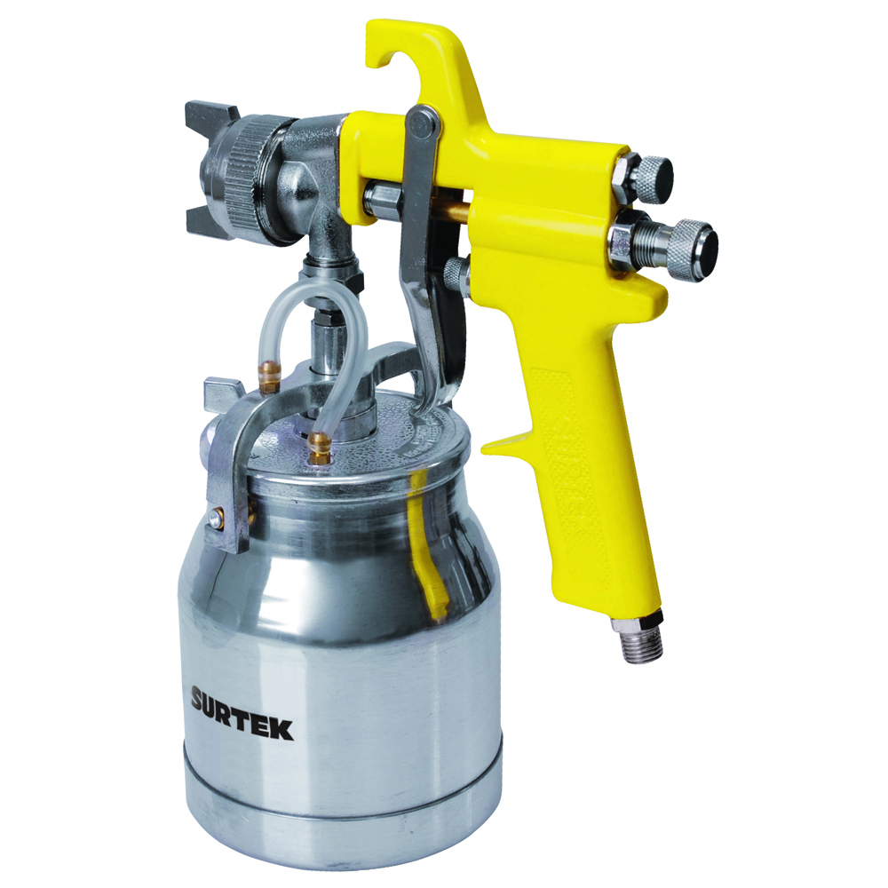 PPA1 High pressure paint gun with 90 psi working pressure, 1 L cup capacity, 1.6 - 4 scfm air consumption, 1/4 "NPT air inlet Surtek 