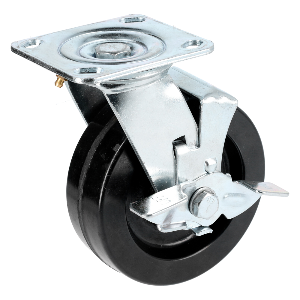 RFE10B Phenolic Swivel Caster With Brake 4"