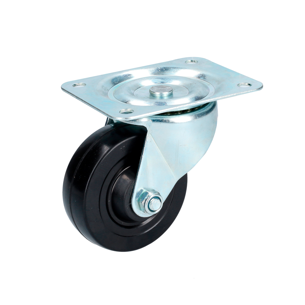 RH10G Mobile rubber caster 4" Surtek