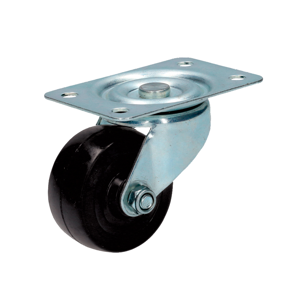 RH6G Mobile rubber caster 2 1/2" Surtek