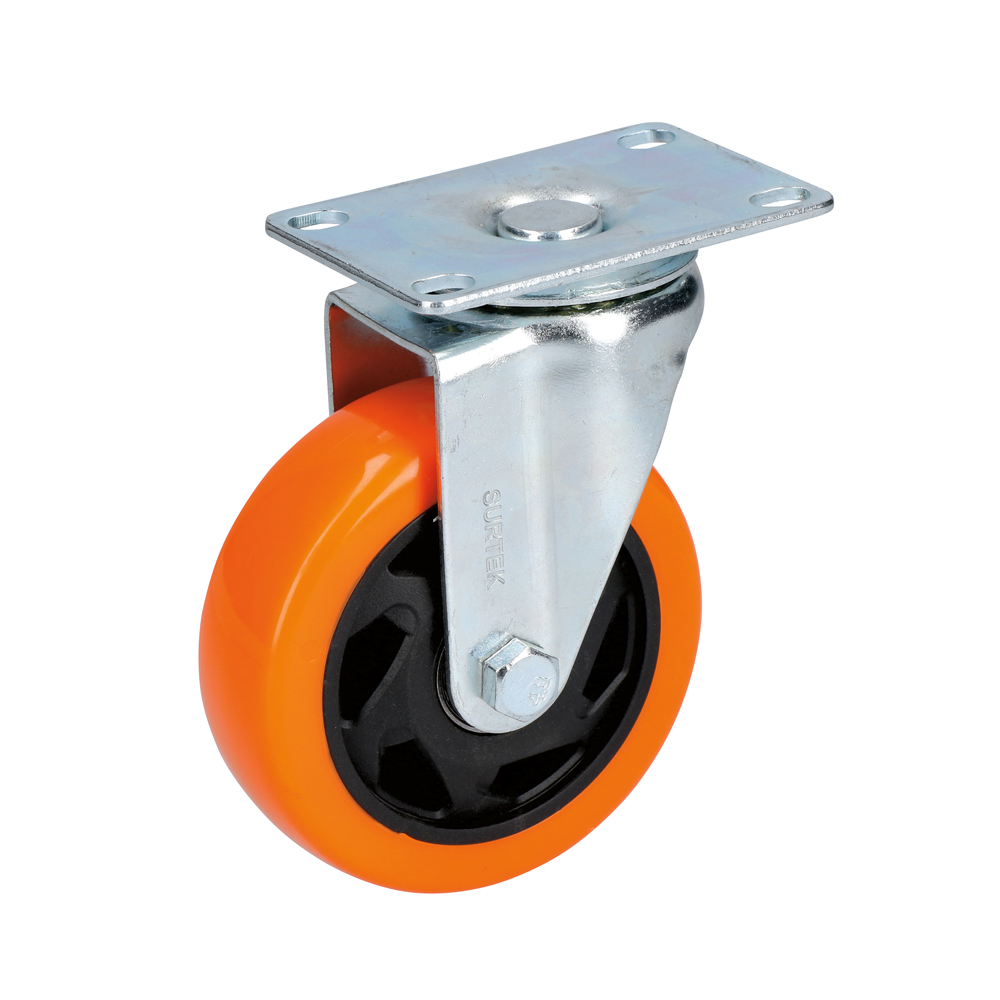 RV10G Rotary PVC caster 4" Surtek