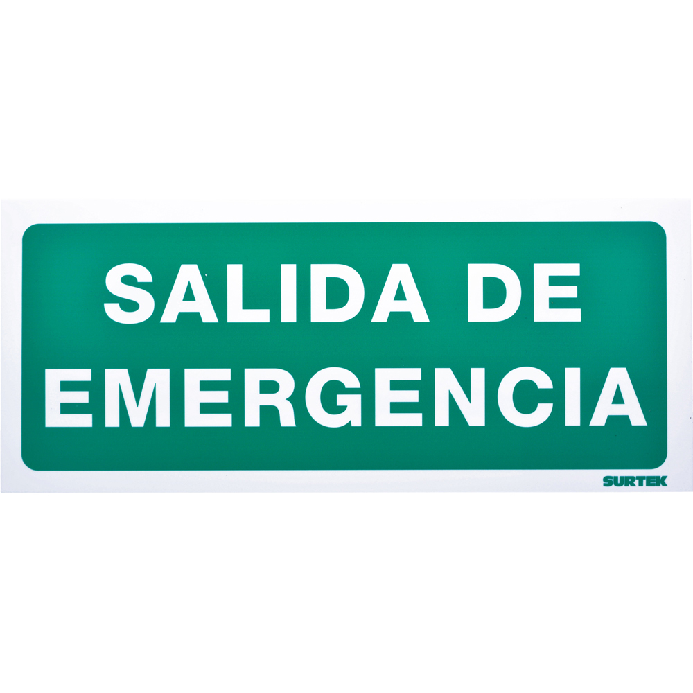 Imagen para Señal "Salida emergencia" de Grupo Urrea Imagen para Señal "Salida emergencia" de Grupo Urrea