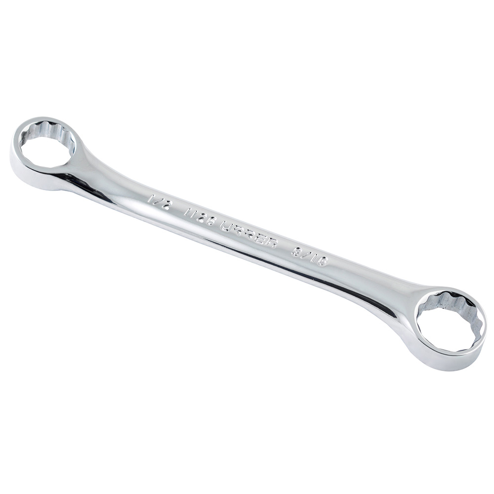 1126 Full polished 12-point 15° box-end wrench, 1/2" X  9/16" opening size.