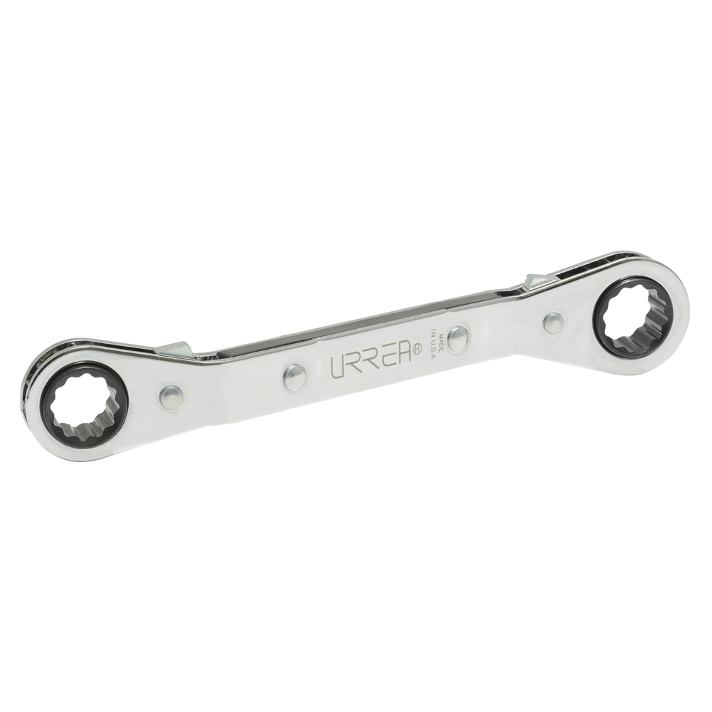 1181 12-Pt and 6 pt offset ratcheting box-end wrench, 1/4X5/16".