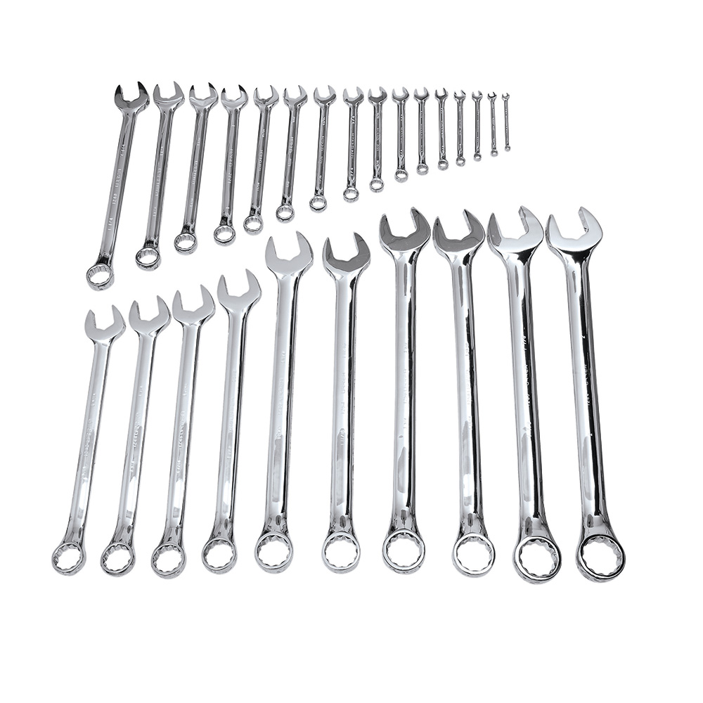 120080 Full polished 12-pt combination wrench set 26 pc