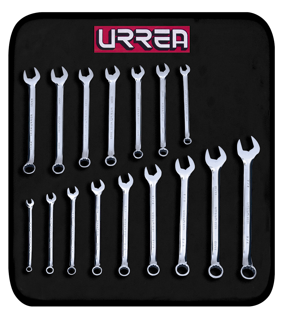 1200FC FULL POLISHED 12/6-PT COMBINATION WRENCHE set 16 pc