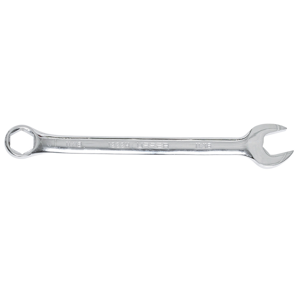 1222H 11/16" Full polished 6-point combination wrench