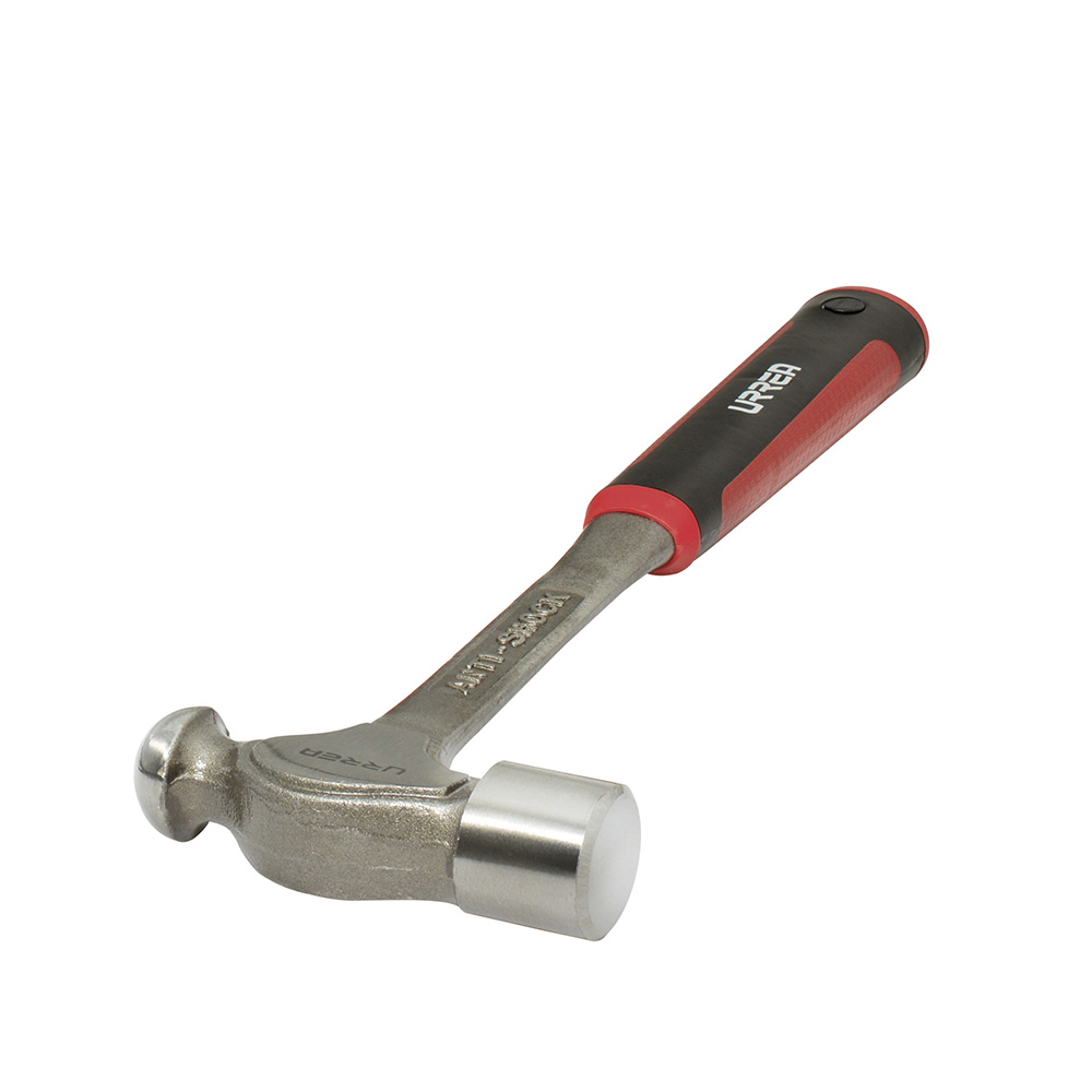 1324AF Textured Handle Anti-Vibration Forged Ball Pein Hammer 13-31/32", 24 Oz