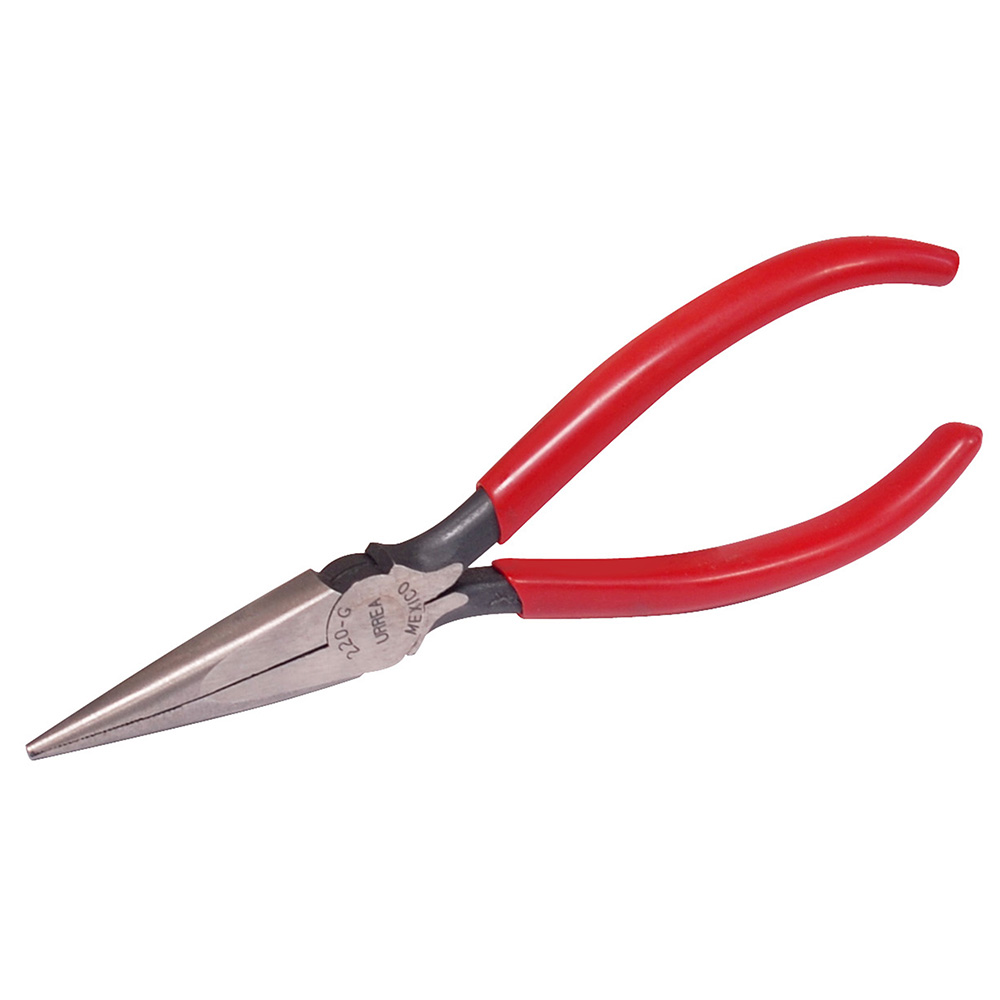 220G Flat, conical long nose, non cutting plier 6-5/8"