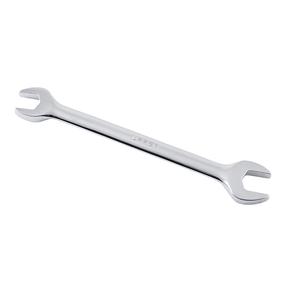 3051 Full polished Open-end Wrench, 1-1/16 In x 1-1/4 In opening size.